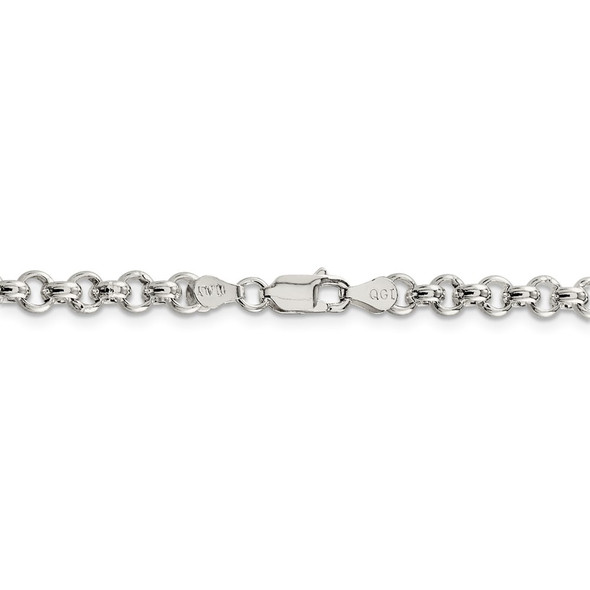 24" Sterling Silver 5mm Rolo Chain Necklace