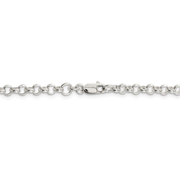 16" Sterling Silver 4mm Rolo Chain Necklace