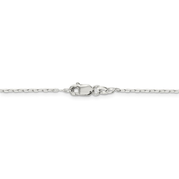 20" Sterling Silver 1.4mm Beveled Oval Cable Chain Necklace