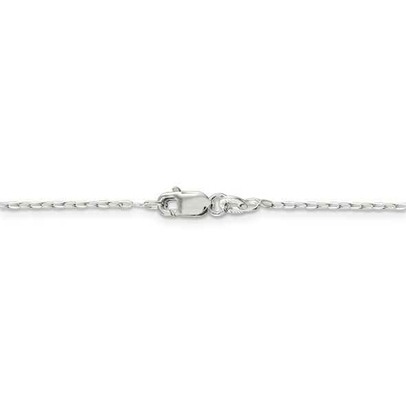 22" Sterling Silver 1.4mm Beveled Oval Cable Chain Necklace