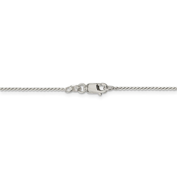 16" Sterling Silver 1mm Round Franco Chain Necklace