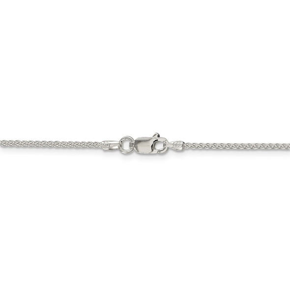16" Sterling Silver 1.5mm Round Spiga Chain Necklace