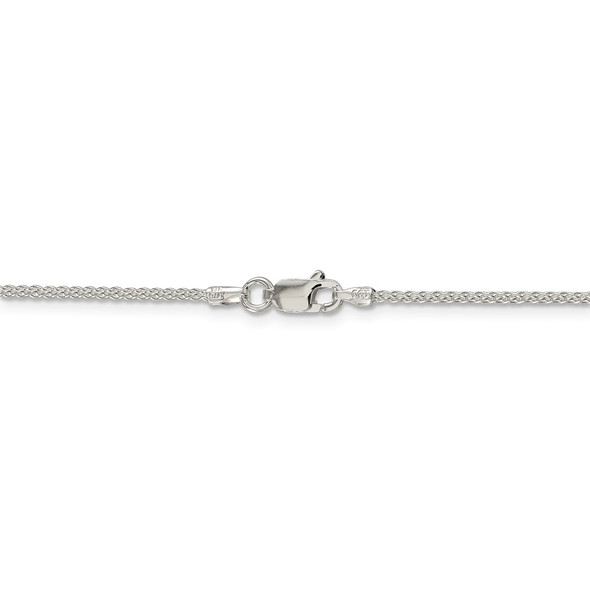 24" Sterling Silver 1.5mm Round Spiga Chain Necklace