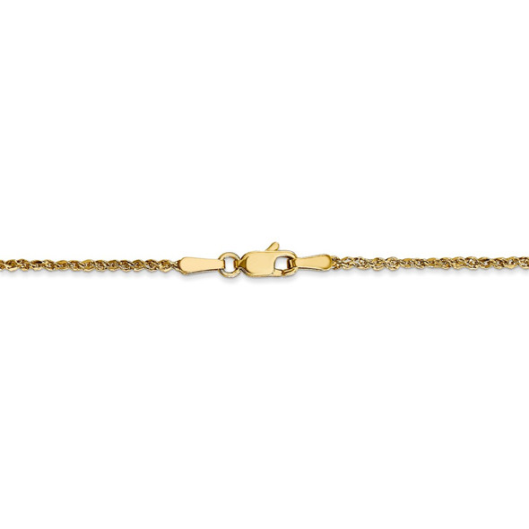24" 14k Yellow Gold 1.7mm Ropa Chain Necklace