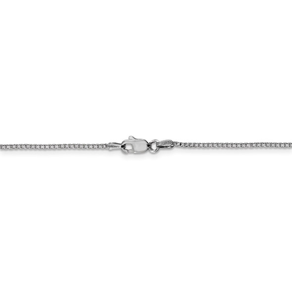 20" 14k White Gold 1.1mm Box Chain Necklace