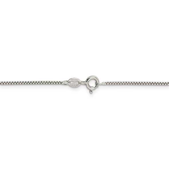 26" Sterling Silver 1.25mm Round Box Chain Necklace