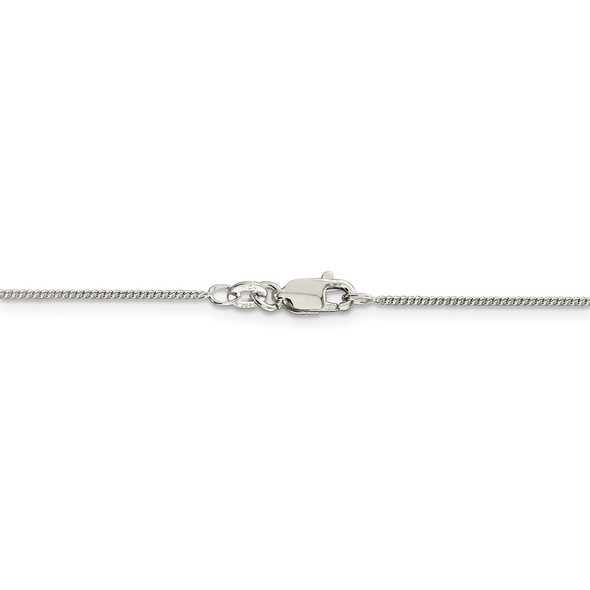 14" Sterling Silver 1mm Curb Chain Necklace