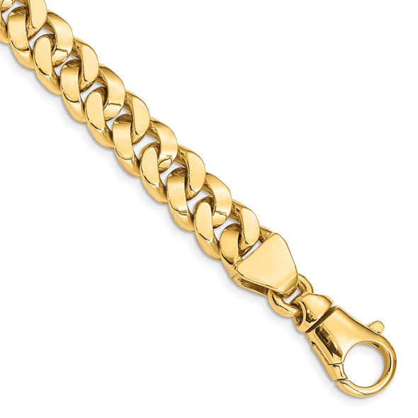 8.5" 14k Yellow Gold 10mm Polished Fancy Link Bracelet