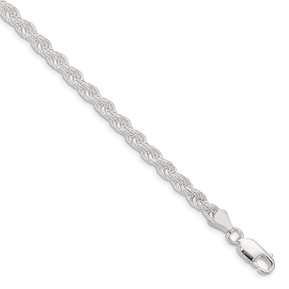 24" Sterling Silver 4.5mm Solid Rope Chain Necklace
