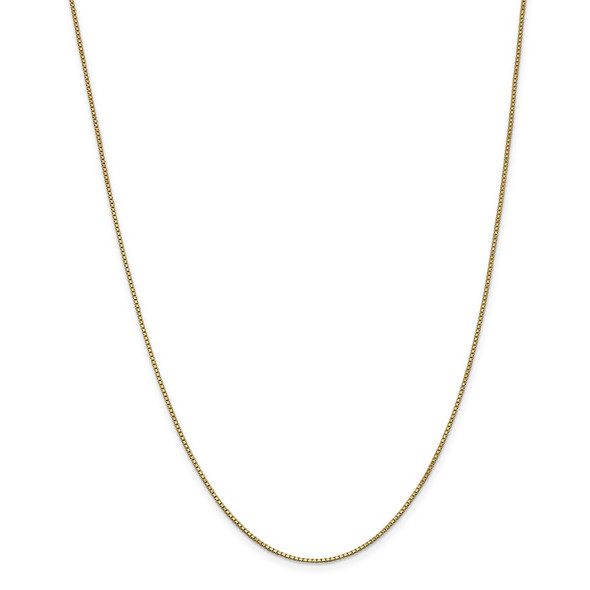 26" 14k Yellow Gold 1mm Box Chain Necklace