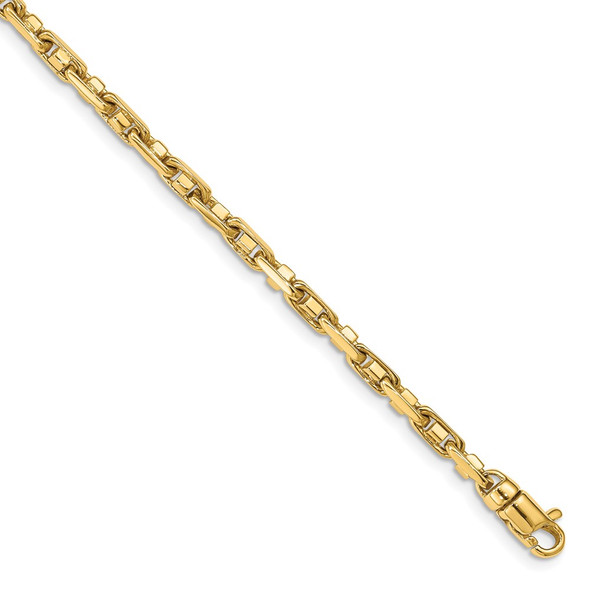 8.25" 14k Yellow Gold 3.8mm Polished Fancy Link Chain Bracelet