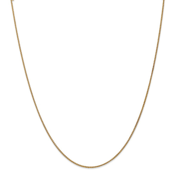 22" 14k Yellow Gold 1.25mm Spiga Chain Necklace