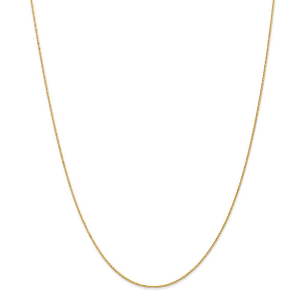 22" 14k Yellow Gold 1mm Parisian Wheat Chain Necklace