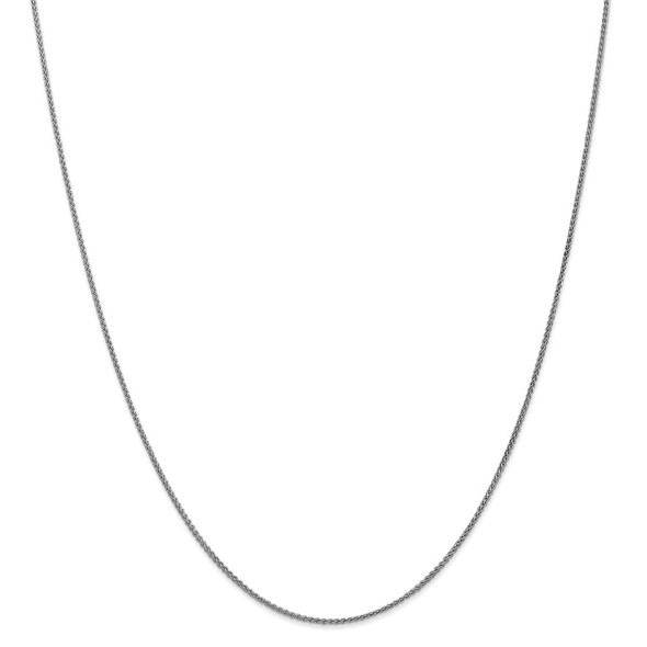 26" 14k White Gold 1.25mm Spiga Chain Necklace