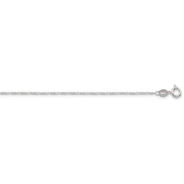 16" Sterling Silver 1.2mm Figaro Chain Necklace