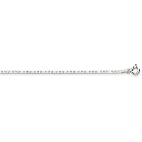 20" Sterling Silver 1.85mm Flat Anchor Chain Necklace