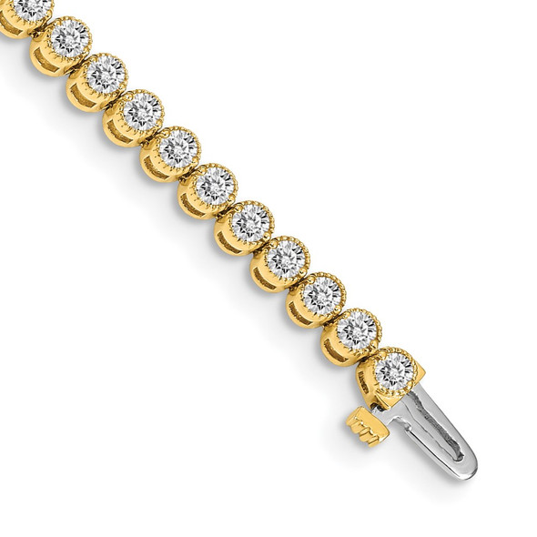 14k Yellow Gold A Diamond Tennis Bracelet X2898A