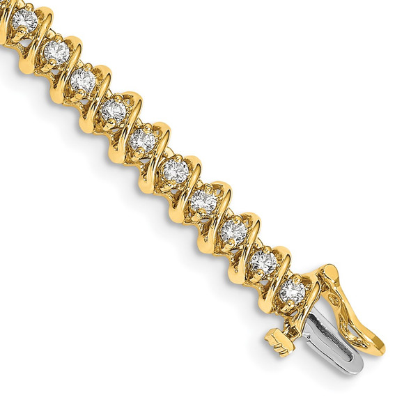 14k Yellow Gold A Diamond Tennis Bracelet X2003A