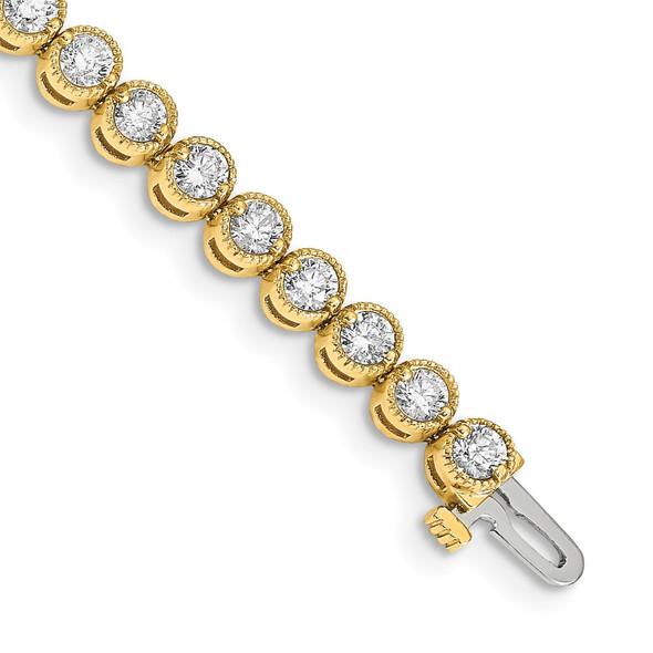 14k Yellow Gold A Diamond Tennis Bracelet X2902A