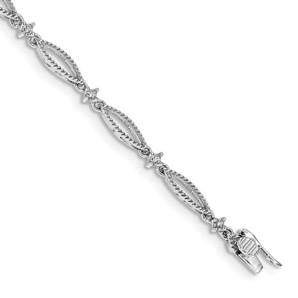 14k White Gold Diamond Bracelet BM4598-005-WA