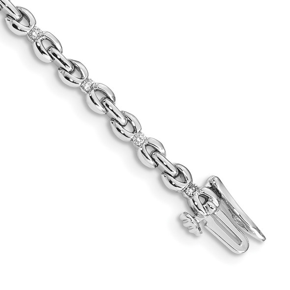 14k White Gold Diamond Bracelet BM4609-033-WA