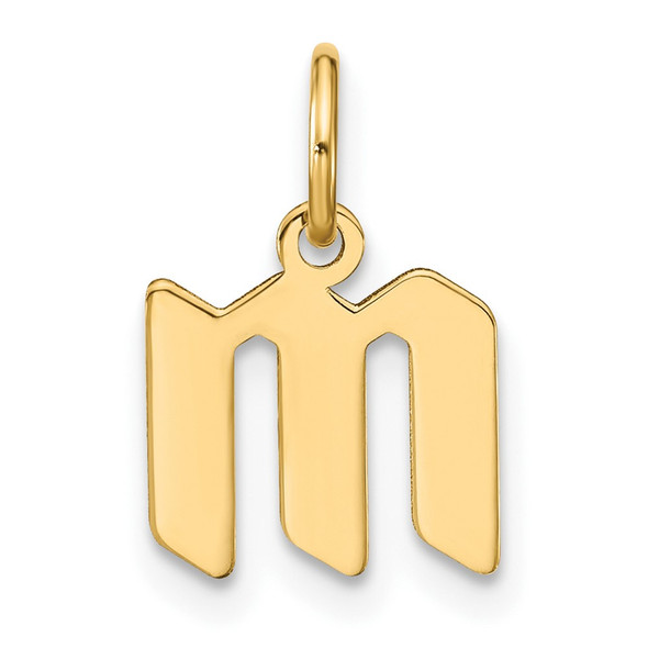 14k Yellow Gold Lowercase Letter M Initial Charm XNA1383Y/M