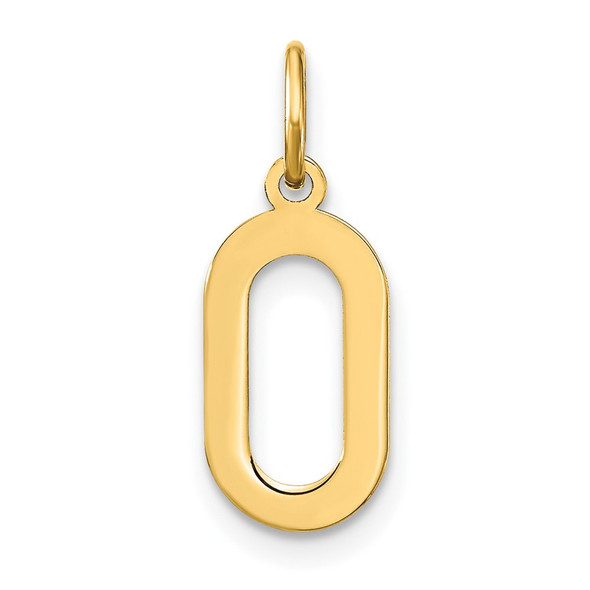 14k Yellow Gold Letter O Initial Charm XNA1336Y/O