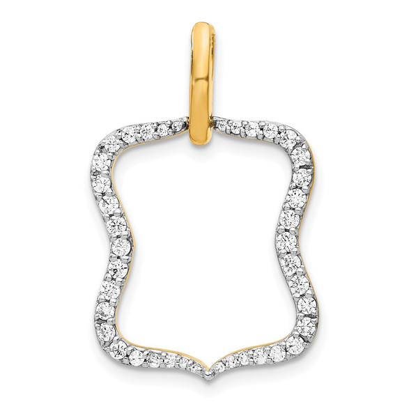 14k Yellow Gold 1/2ctw. Diamond Fancy Pendant