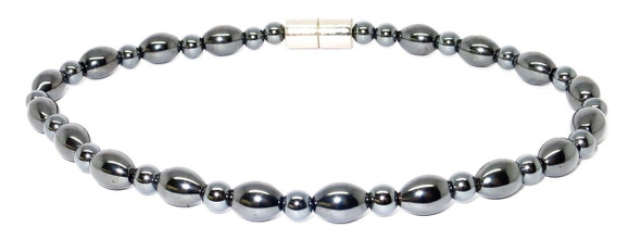 Hematite Ovals - Magnetic   Anklet