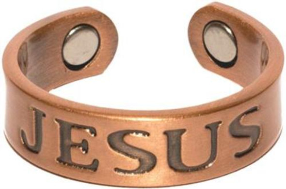 Copper Jesus - Magnetic Therapy Ring