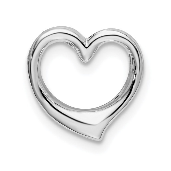 Sterling Silver Polished Heart Slide Pendant