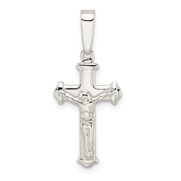 Sterling Silver Polished Crucifix Pendant QC11170