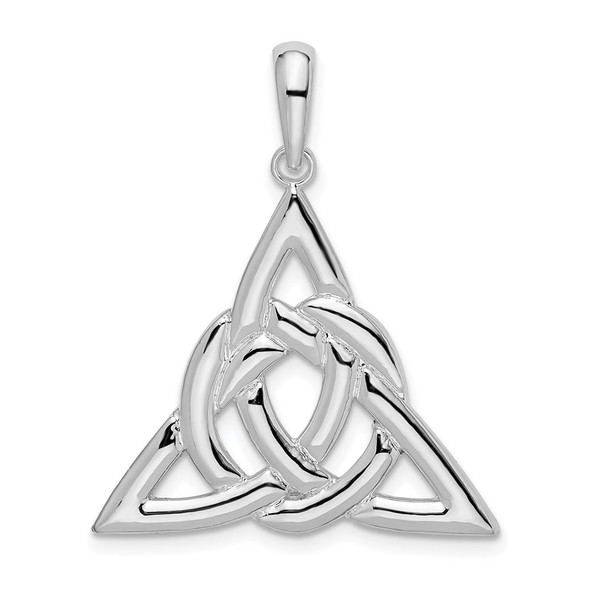 Sterling Silver Polished Celtic Trinity Knot Pendant