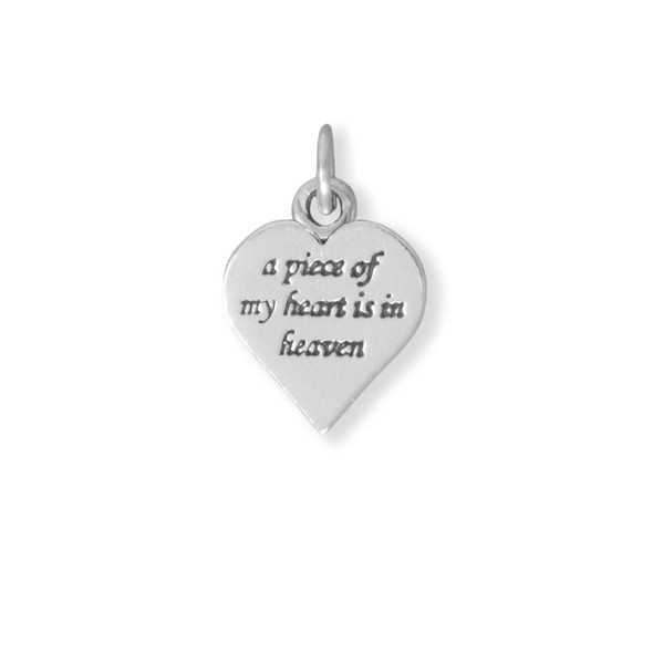 Sterling Silver "A Piece of My Heart..." Charm