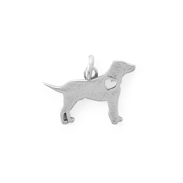 Sterling Silver Puppy Love! Dog Charm