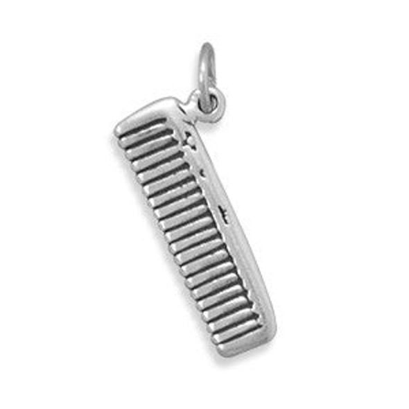 Sterling Silver Comb Charm 7760