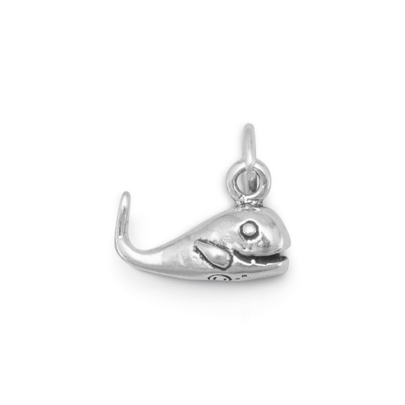 Sterling Silver Whaley Happy! Cute Whale Charm