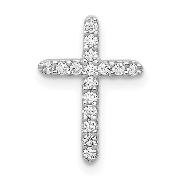 14k White Gold Diamond Cross Pendant PM4963-013-WA