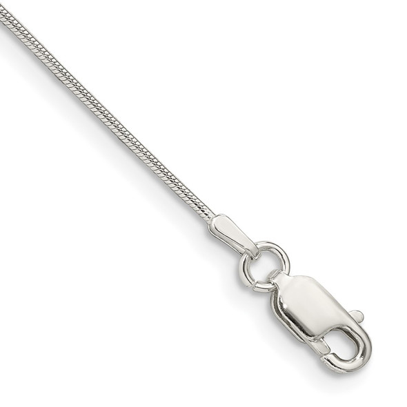 7" Sterling Silver .8mm Snake Chain