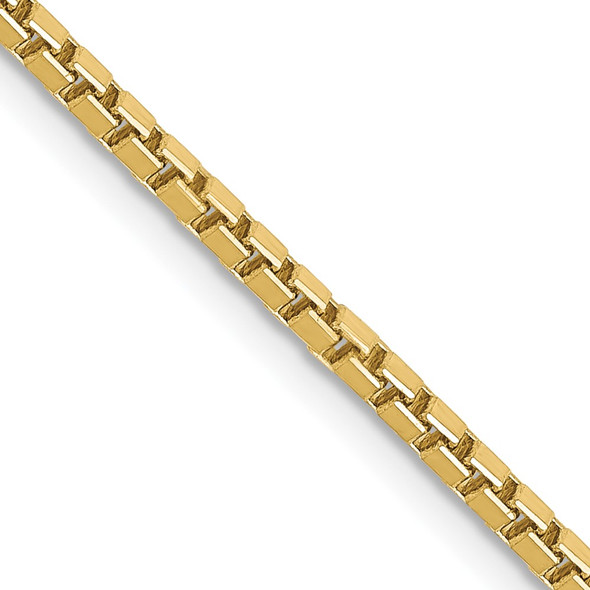 24" 10k Yellow Gold 1.9mm Box Chain