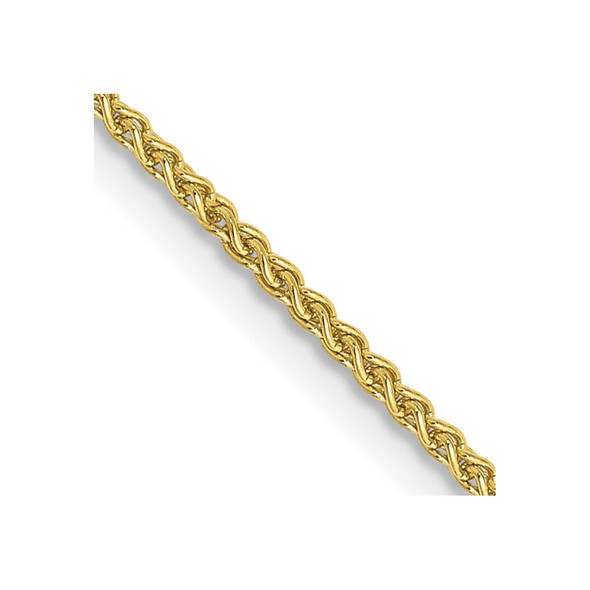 22" 10k Yellow Gold 1.25mm Spiga Chain