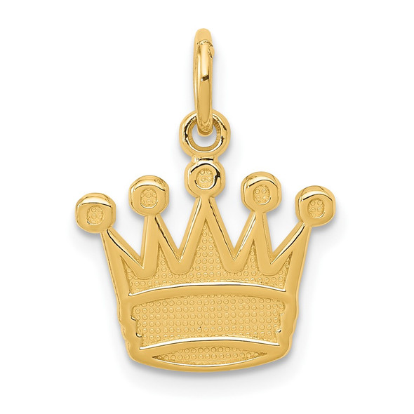 10K Yellow Gold Kings Crown Charm