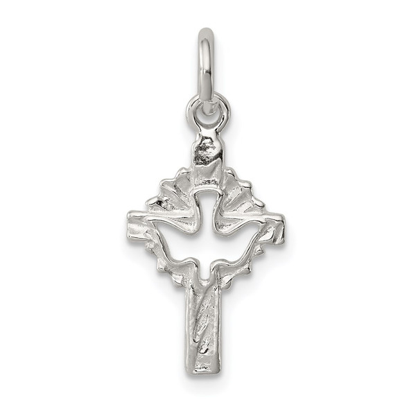 Sterling Silver Dove Cross Charm