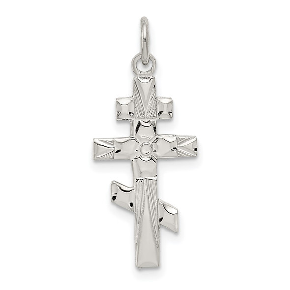 Sterling Silver Eastern Orthodox Cross Charm QC3376