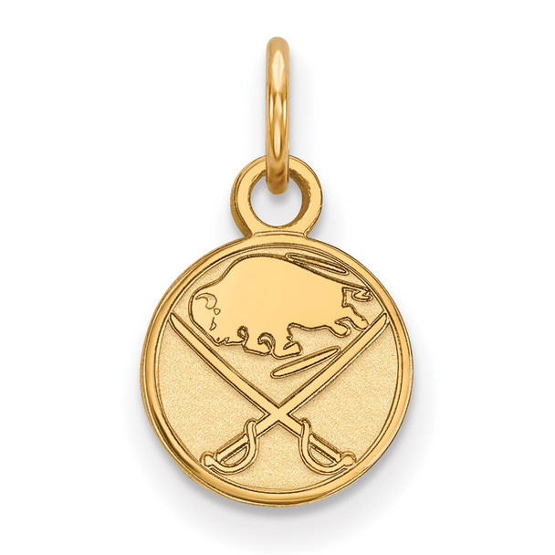 10k Gold NHL LogoArt Buffalo Sabres Extra Small Pendant