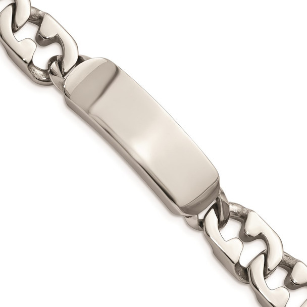 8.75" Stainless Steel Polished ID Bracelet SRB1483-8.75