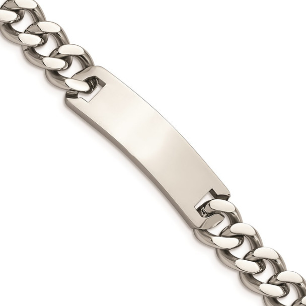 8" Stainless Steel Polished ID Bracelet SRB1791-8