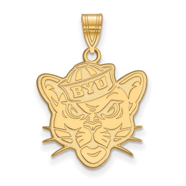 14k Gold LogoArt Brigham Young University Cougar Large Pendant