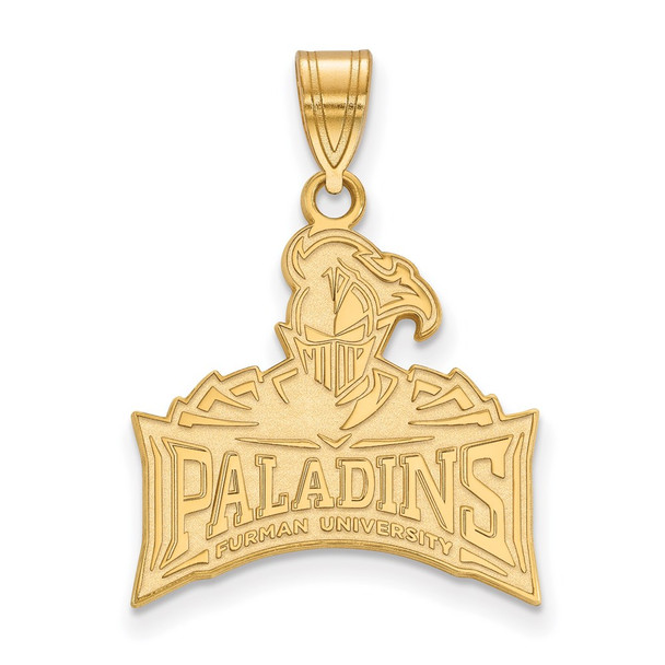 10k Gold LogoArt Furman University Paladins Large Pendant