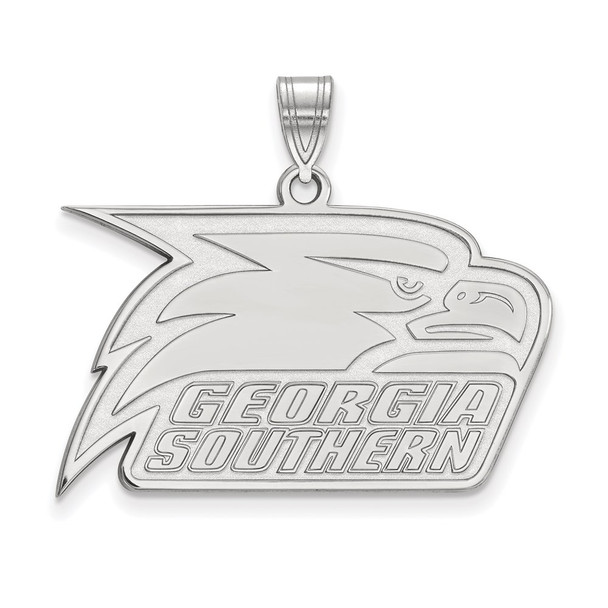 10k White Gold LogoArt Georgia Southern University Eagle Large Pendant 1W006GSU